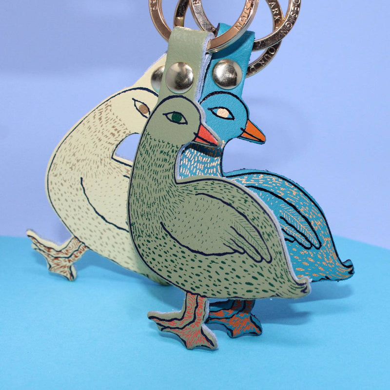 Silly Goose Key Fob - Teal