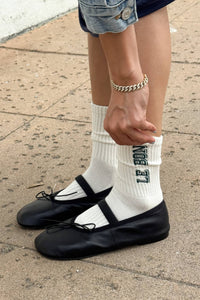 Preppy Socks - Canvas/Green