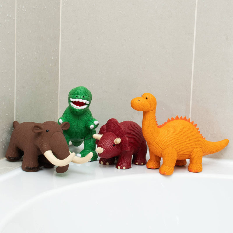 Natural Rubber Diplodocus Bath Toy and Teether