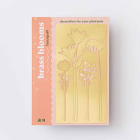 Brass Bloom Bouquet Plant Pot Decoration