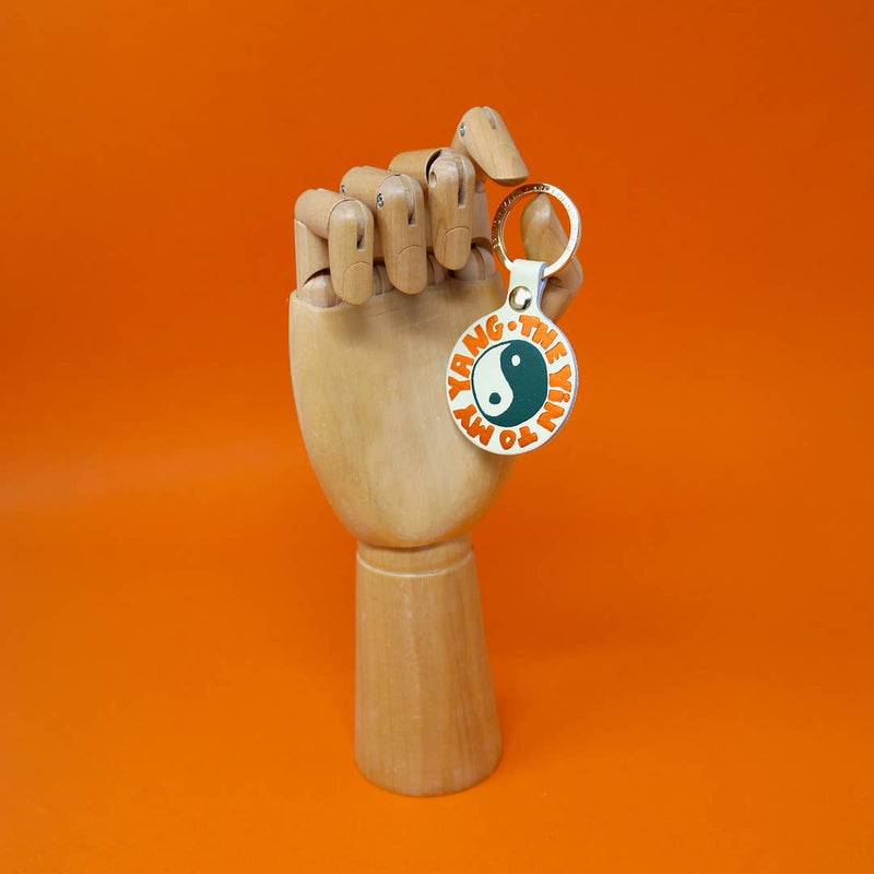 Yin and Yang Key Fob - Pale Pink