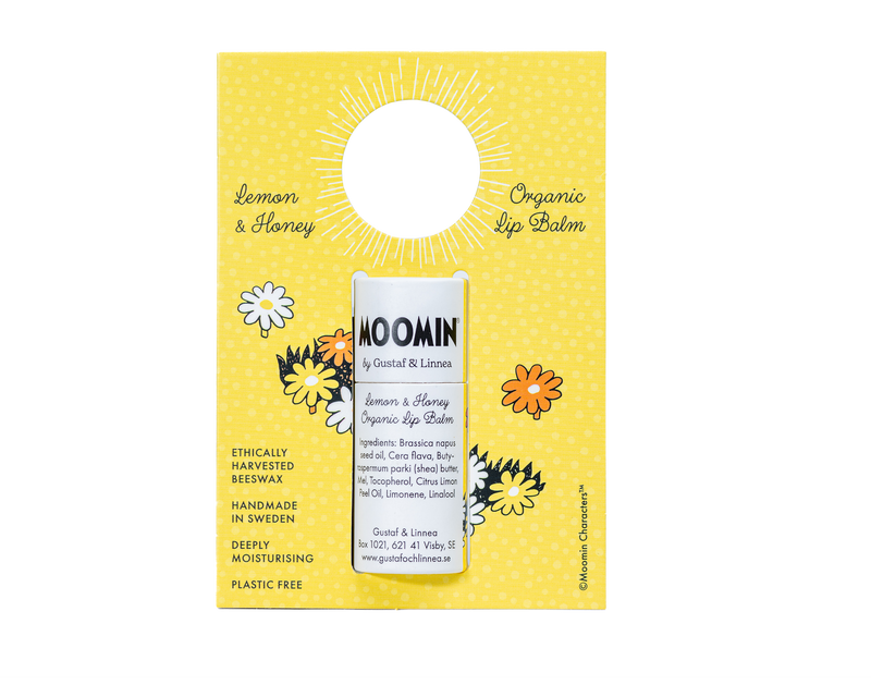Moomin Organic Beeswax Lip Balm - Lemon & Honey