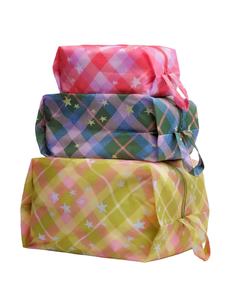 3D Zip Set - Star Plaid