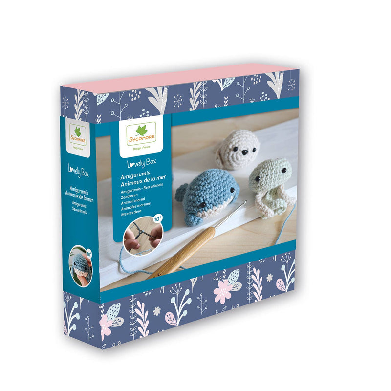 Lovely Box Sea Animals Crochet Kit