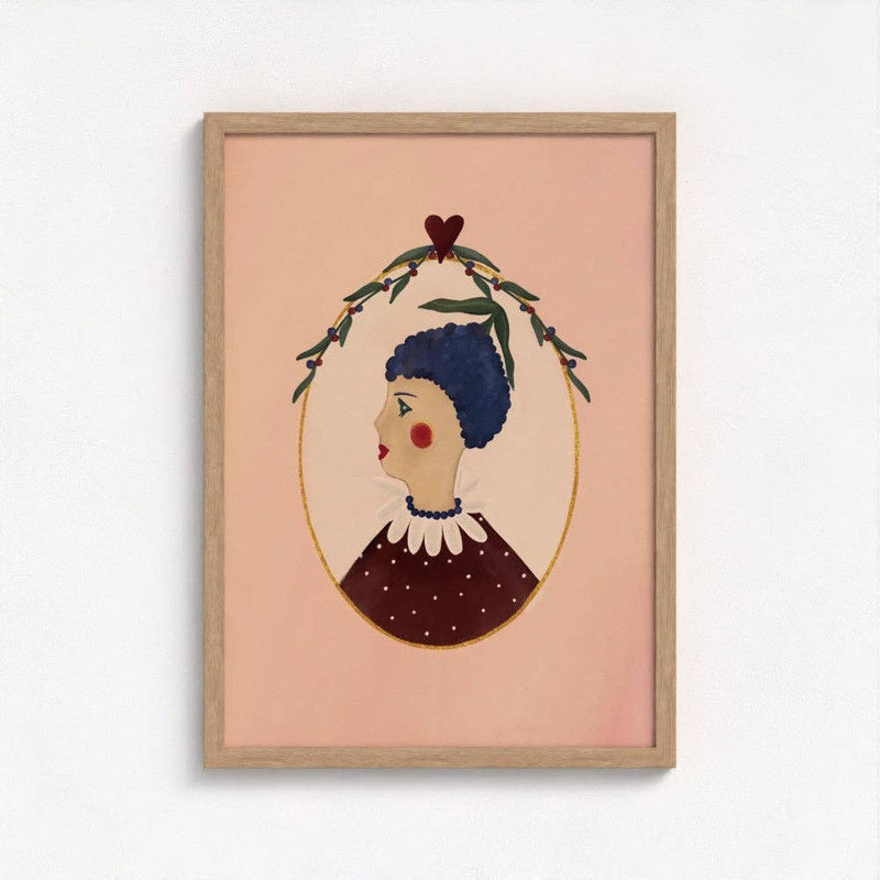 Queen of the Rodeo - Giclee Art Print - Blueberry: A3
