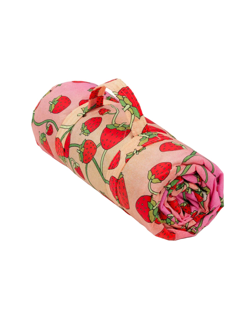 Puffy Picnic Blanket - Strawberry Blossom