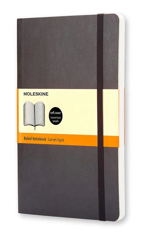 Moleskin Soft Large Ruled Notebook - Black