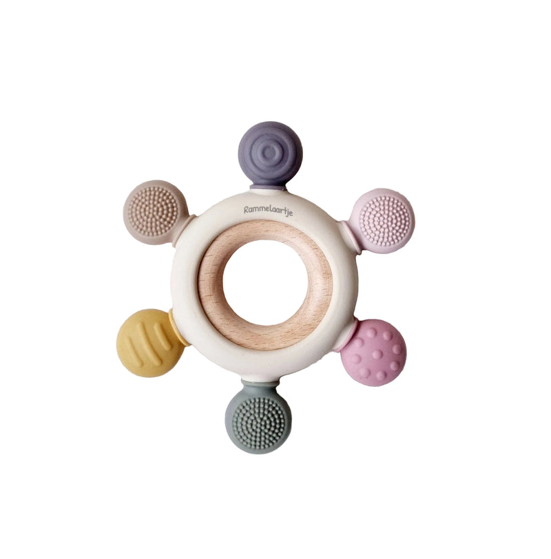 Silicone Dental Teether - Multicolored Pink