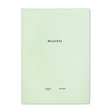 Laconic Style Notebook - Monthly