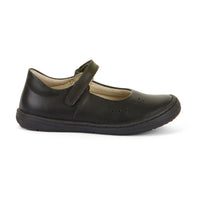 Mia Mary Jane School Shoe - Black Leather
