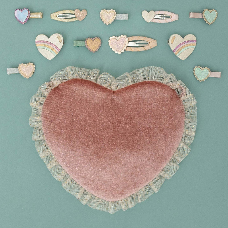 Tulle Velvet Heart Bag