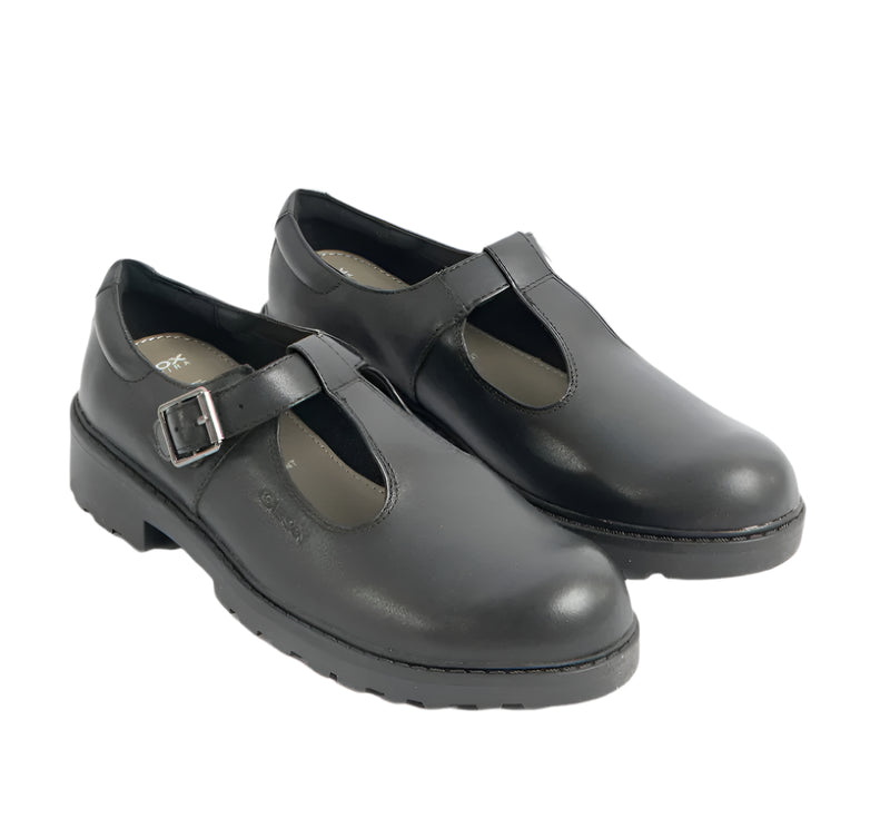 J Casey G.E - Smo.Lea Black Leather Shoe