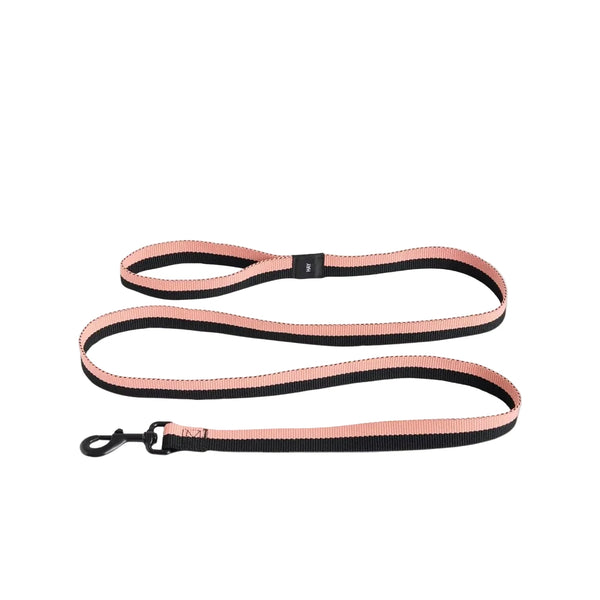 Dog Leash Flat M/L - Pink/Black