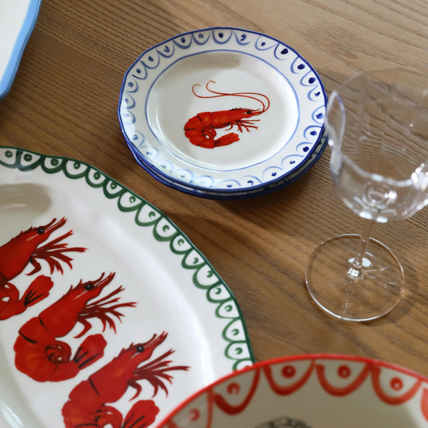 Plate Sirene Crevette - Set of 2