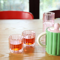 Glasses Tube Pink - Set of 2