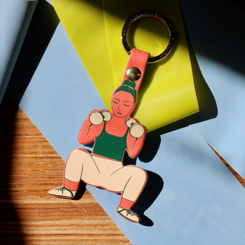 Feeling Strong Key Fob - Pink