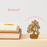 Tiny Tree Brass Ornament - Bonsai