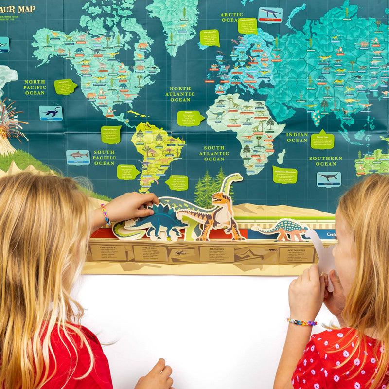 Make Your Own Dinosaur Timeline & World Map