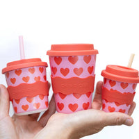 Heart Chino Cup - 8oz (Straw Included)