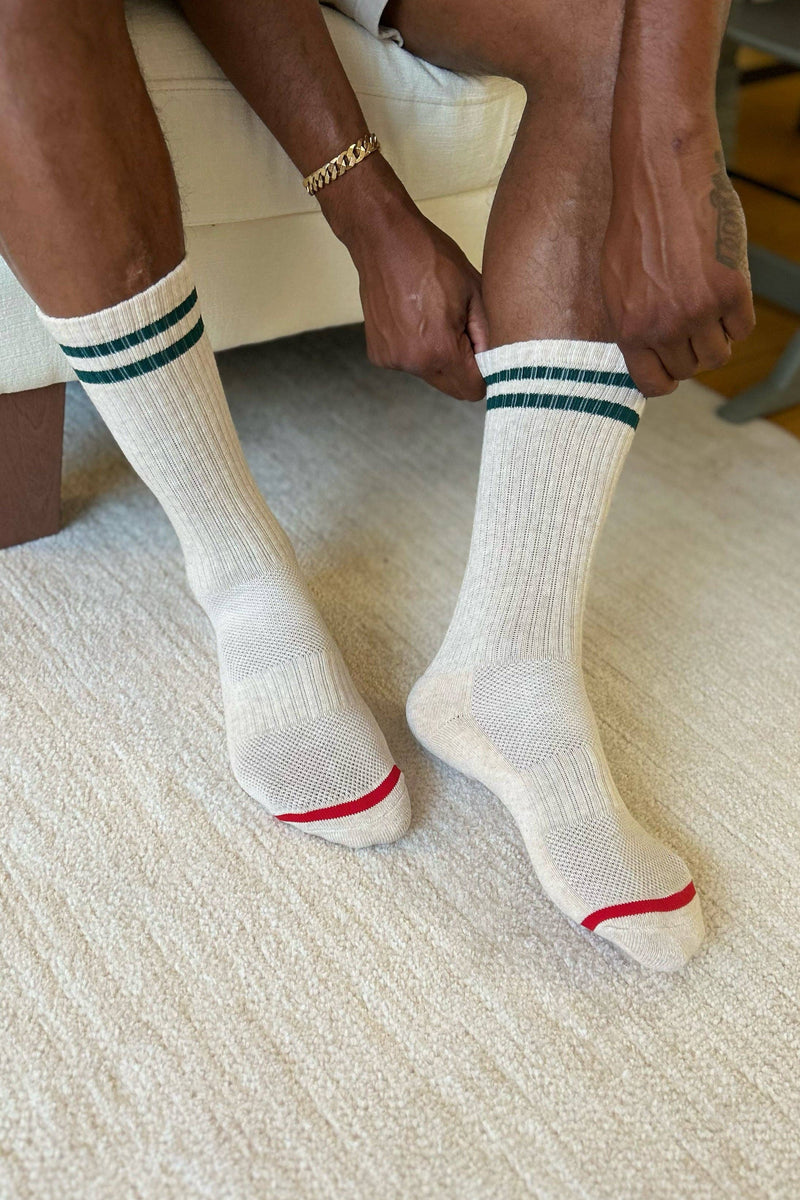 Extended Boyfriend Socks - Powder Blue