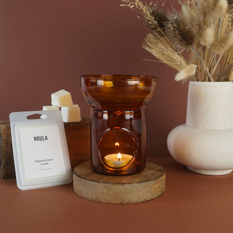Sienna Amber Glass Wax Melt / Oil Burner
