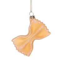 Pasta Bow Glass Decoration
