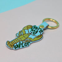 You're My Lobster Key Fob - Coral