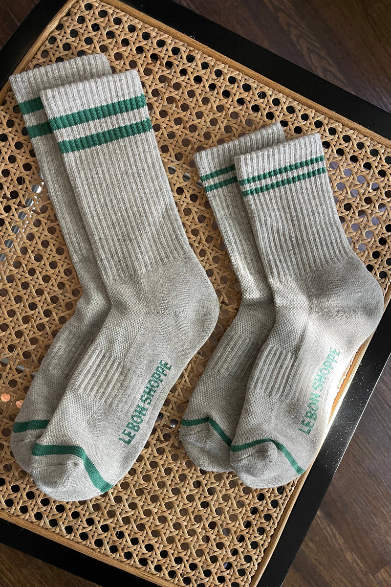 Extended Boyfriend Socks - Moss