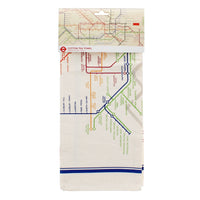 Cotton Tea Towel - TFL Heritage Tube Map