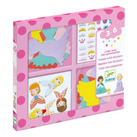 Djeco Sticker Collage - I Love Princesses