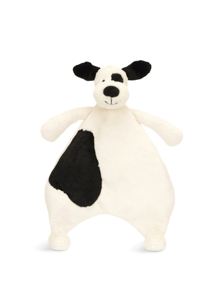 Bashful Black & Cream Puppy Comforter