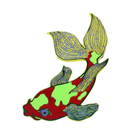 Fish Magnet - Apple Green
