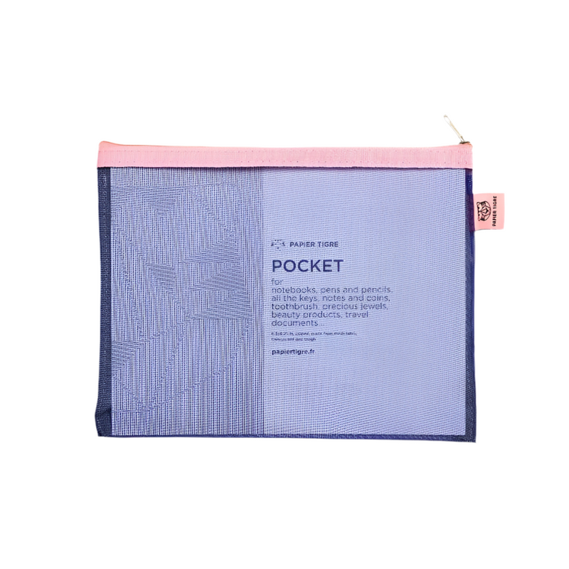 Mesh Pocket - Medium - Indigo