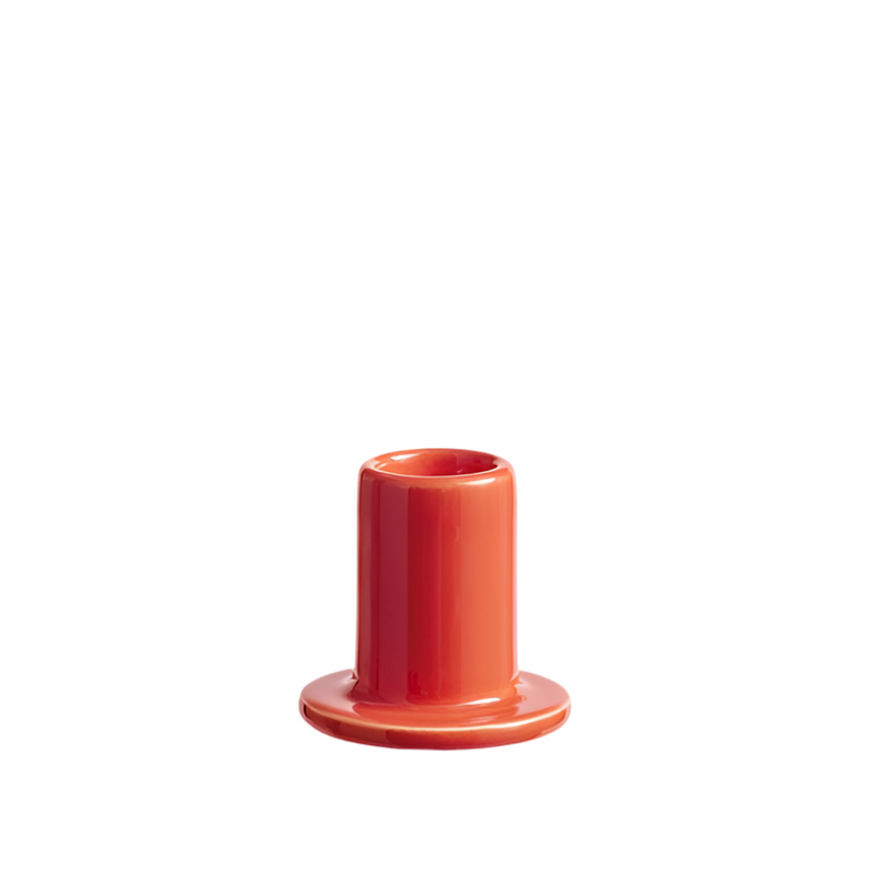 Tube Candleholder - Small - Warm Red