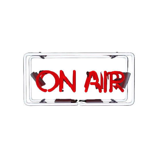 'On Air' Glass Neon Sign