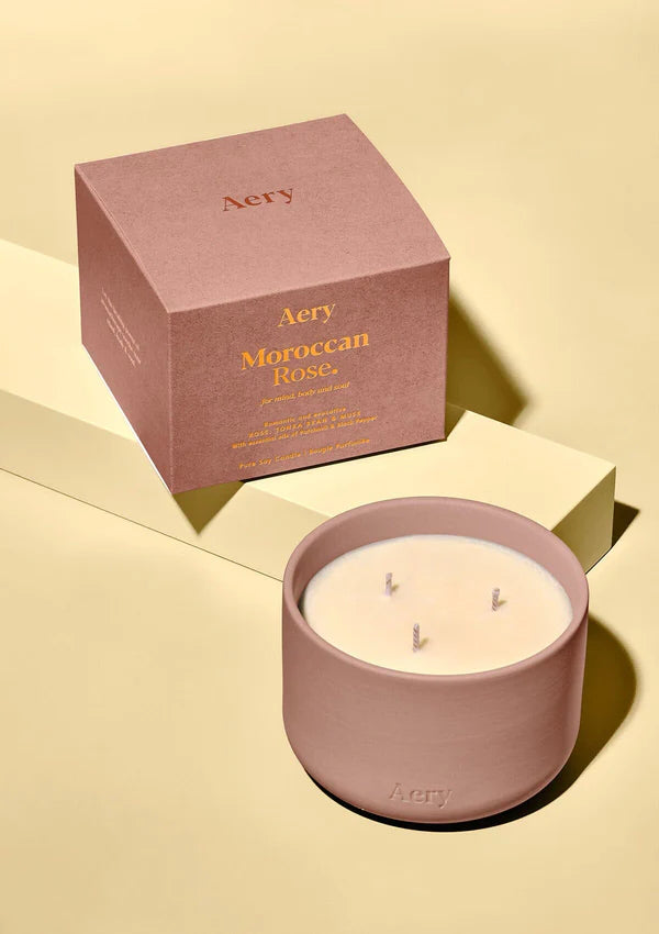 Moroccan Rose Triple Wick Candle