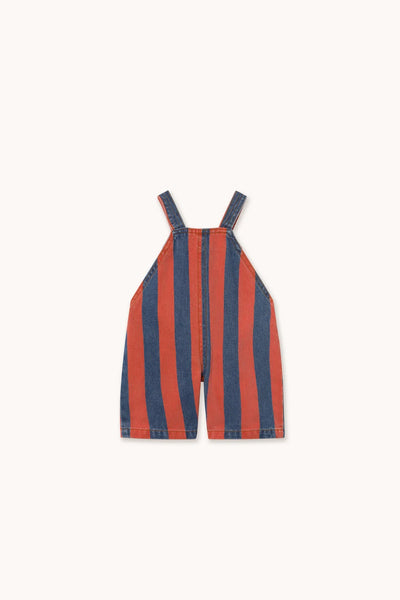 Red Stripes Baby Denim Dungarees
