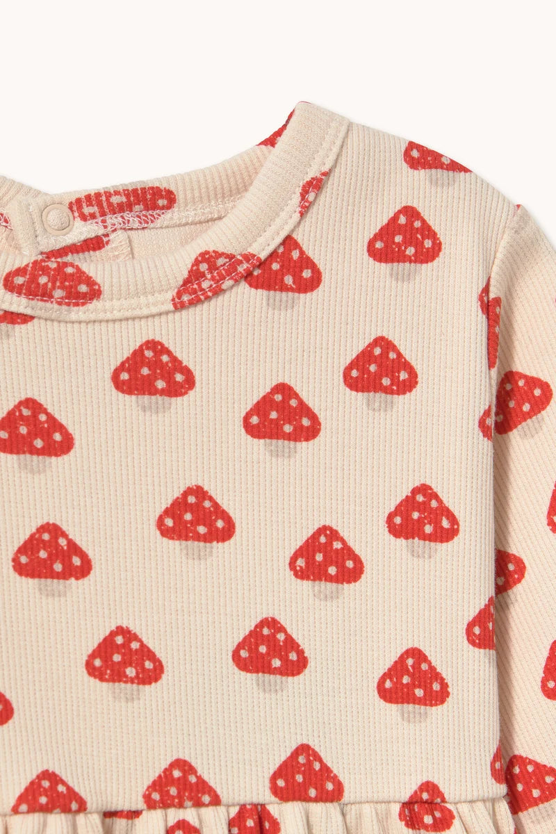 Mini Mushrooms Rib Baby Dress