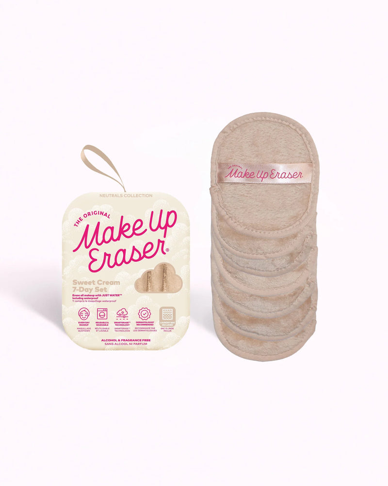 7 Day Set Make Up Eraser - Sweet Cream