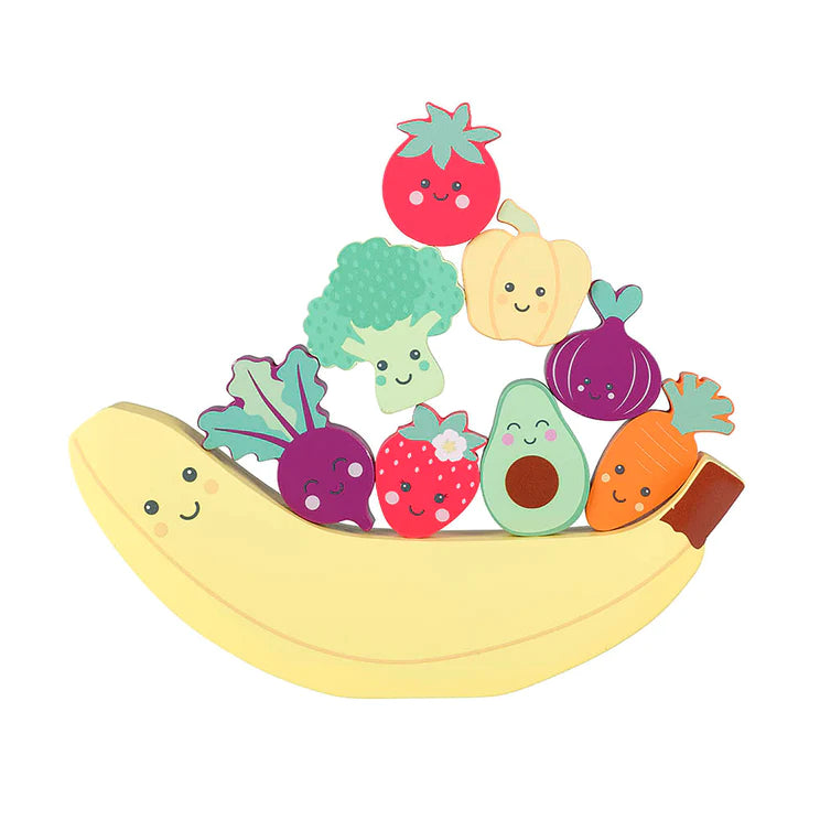Orange Tree Toys - Balancing Game - Happy Veggies