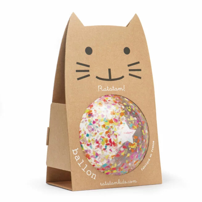 Glitter Bubble Balloon - Confetti