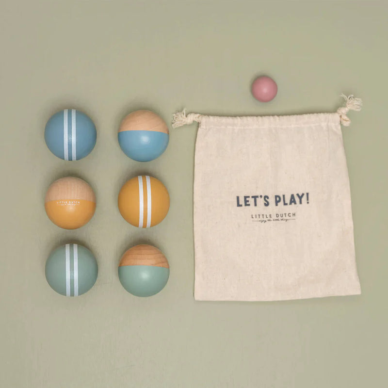 Wooden Boules Set