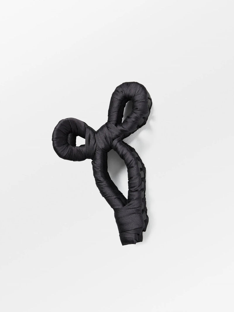 Luster bow hair claw