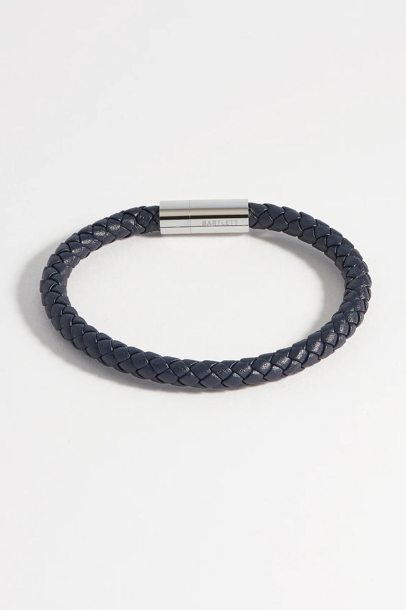 Navy Leather Wrap Bracelet