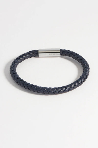 Navy Leather Wrap Bracelet