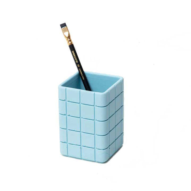 Tile Toothbrush Holder - Swimming Pool Blue