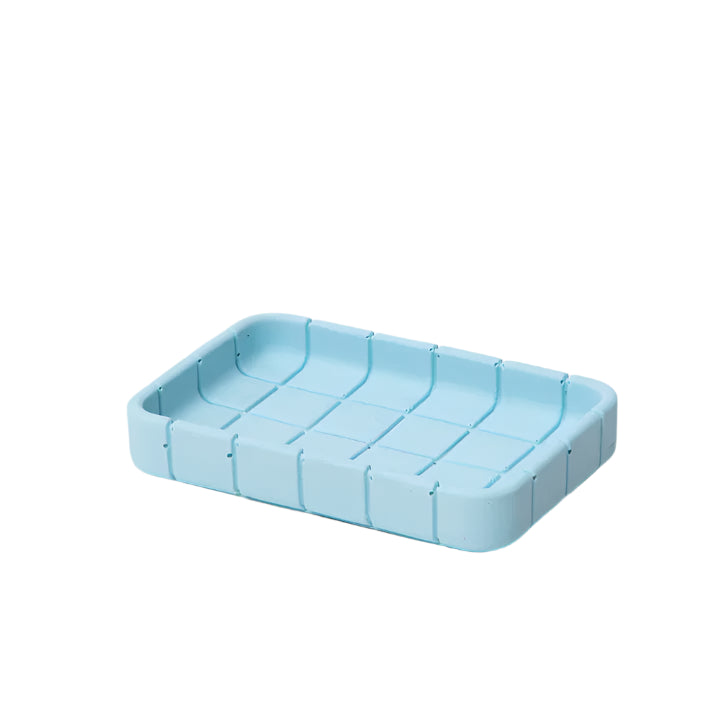 Tile Soap Dish - Swimming Pool Blue