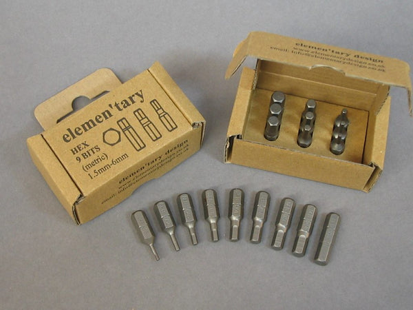 Hex Bits - Set of 9