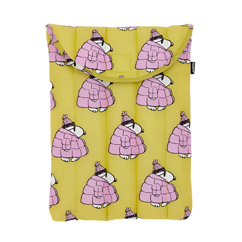 Puffy Laptop Sleeve 13"14" - Snoopy Pink