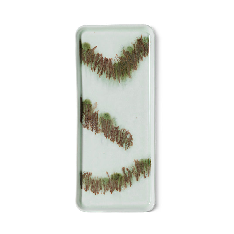70s Ceramics Cake Tray - Tide